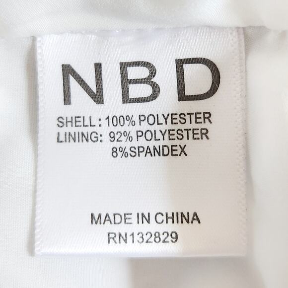 NBD Irene halter lace trim mini shift dress spring bloom floral Size Large NEW - Picture 8 of 10